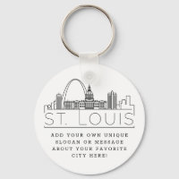 St. Louis Stylized Skyline | Benutzerdefinierter S