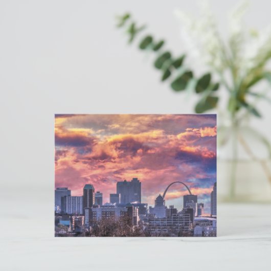 St. Louis Sunrise Postkarte (Stehend Vorderseite)