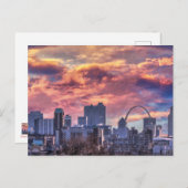 St. Louis Sunrise Postkarte (Vorne/Hinten)