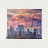 St. Louis Sunrise Wandteppich (Vorderseite (Horizontal))