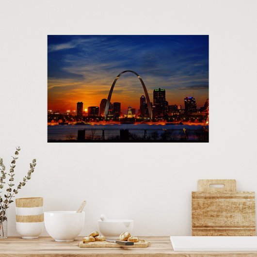 St. Louis Sunset Poster (Küche)