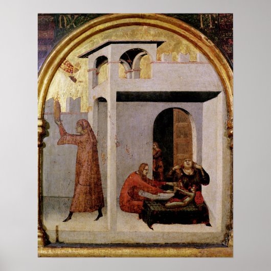 St. Louis Toulouse am Bett krank Poster (Vorne)