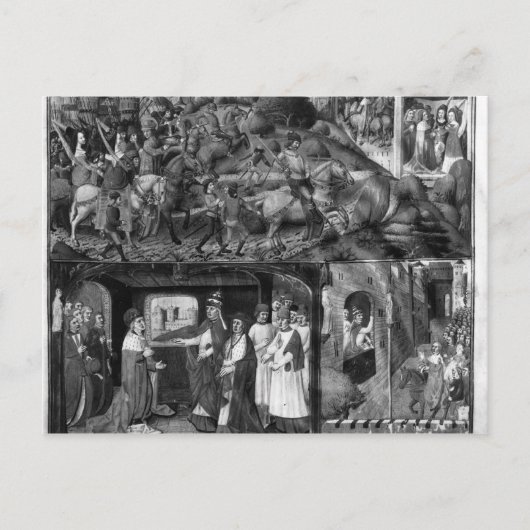 St. Louis Verlassend für den Kreuzzug Postkarte (Vorderseite)