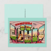 St Louis Vintage Postkarte (Vorne/Hinten)