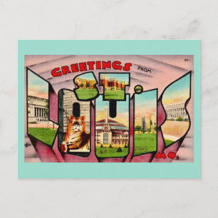 St Louis Vintage Postkarte