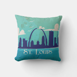St.Louis Vintage-Reiseposter Kissen