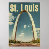 St. Louis Vintage Travel Poster (Vorne)