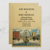 St Louis Wedding Einladung Missouri Saint Louis (Vorne/Hinten)