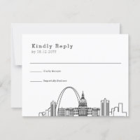 St. Louis Wedding | Stilisierte Skyline-UAWG