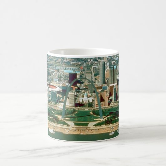 St. Louisbogen und -Skyline Kaffeetasse (Mittel)