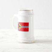 St.- Louisflaggen-Tasse Bierglas (Vorderseite Links)