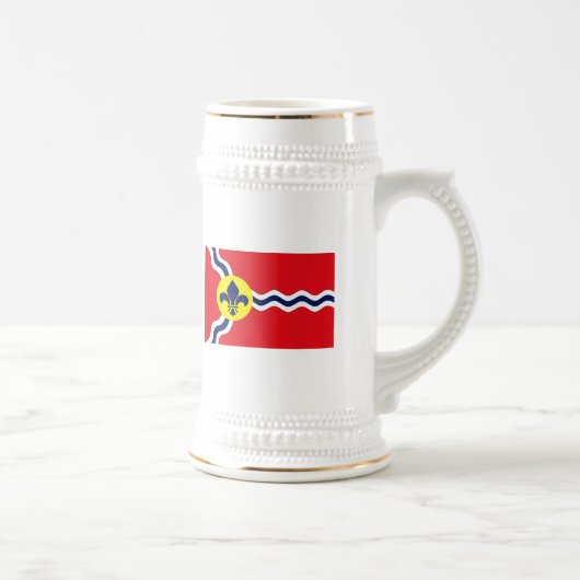 St.- Louisflaggen-Tasse Bierglas (Rechts)