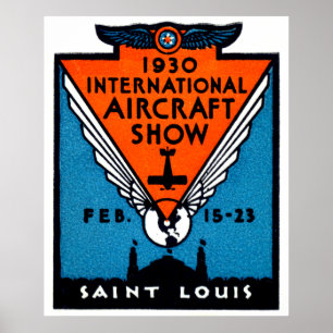 St.- LouisFlugschau 1930 Poster