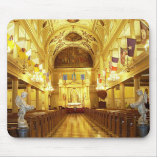 St.- Louiskathedrale (Innen), New Orleans, LA Mousepad