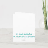St.- Louiskathedralen-Anmerkungs-Karte Karte (Rückseite)