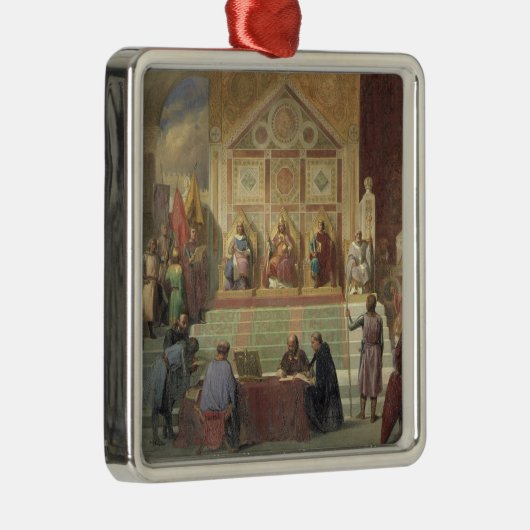 St.- Louiskönig von Frankreich Silbernes Ornament (Rechts)