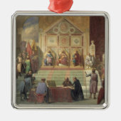 St.- Louiskönig von Frankreich Silbernes Ornament (Vorne)