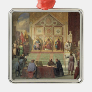 St.- Louiskönig von Frankreich Silbernes Ornament