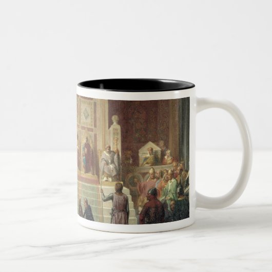 St.- Louiskönig von Frankreich Zweifarbige Tasse (Rechts)