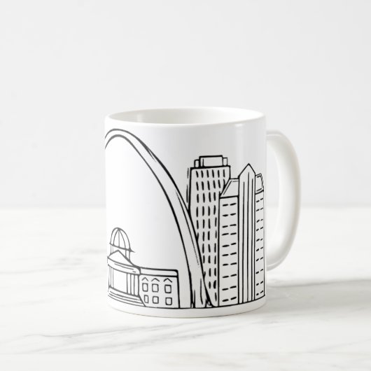 St.- LouisSkyline Kaffeetasse (VorderseiteRechts)