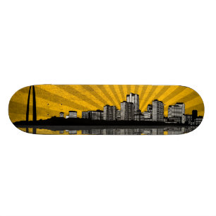 St.- LouisSkyline-Skateboard-Plattform (Gelb) Skateboard