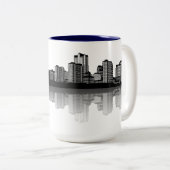 St. Louisskyline-Tasse (b/w) Zweifarbige Tasse (VorderseiteRechts)