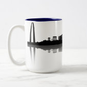 St. Louisskyline-Tasse (b/w) Zweifarbige Tasse (Links)