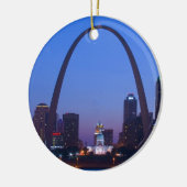 St.- Louisstadt Scape Keramik Ornament (Links)