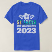 St. Lucia Bester Urlaub 2023 Familienurlaub T-Shirt (Design vorne)
