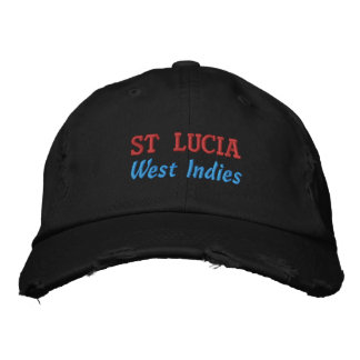 St. Lucia bestickte Baseballkappe