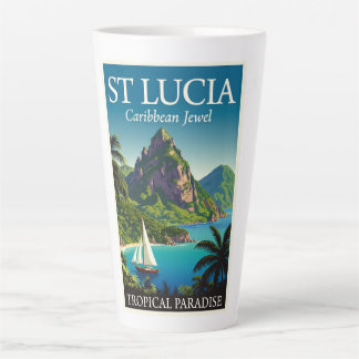 St Lucia Caribbean Jewel  Milchtasse