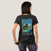 St Lucia Caribbean Jewel  T-Shirt (Schwarz voll)