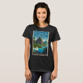 St Lucia Caribbean Jewel  T-Shirt (Vorne ganz)