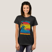 St Lucia Caribbean Retro Throwback Surf & Beach So T-Shirt (Vorne ganz)