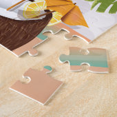 St Lucia Cartoon Reiseplakat. Puzzle (Seite)