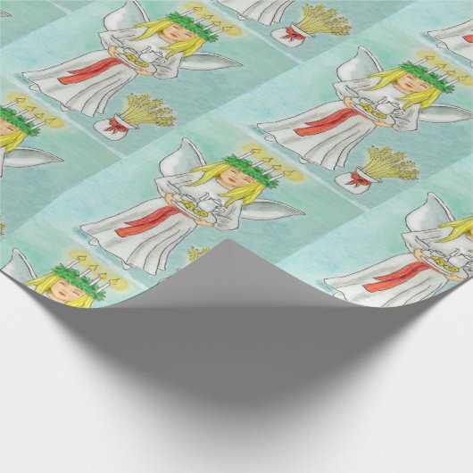St. Lucia Day Giftwrap Geschenkpapier (Ecke)