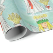 St. Lucia Day Giftwrap Geschenkpapier (Rolleneckpunkt)
