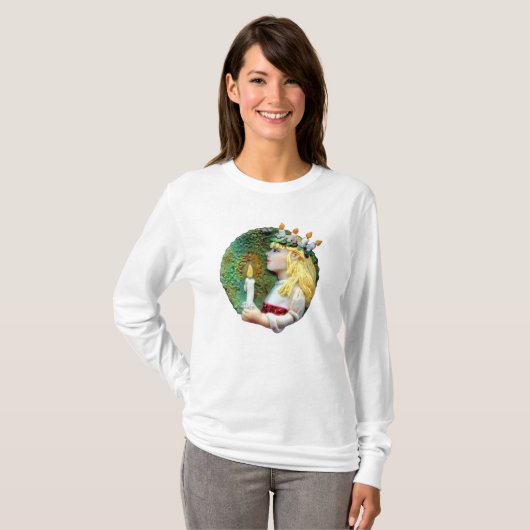 St. Lucia Day Round Long Sleeve T - Shirt JL Biel (Vorne ganz)
