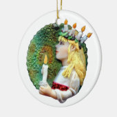 St. Lucia Day Runde 2013 Keramik Ornament JL Biel (Links)