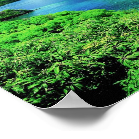 St. Lucia Die Pitons Poster (Ecke)