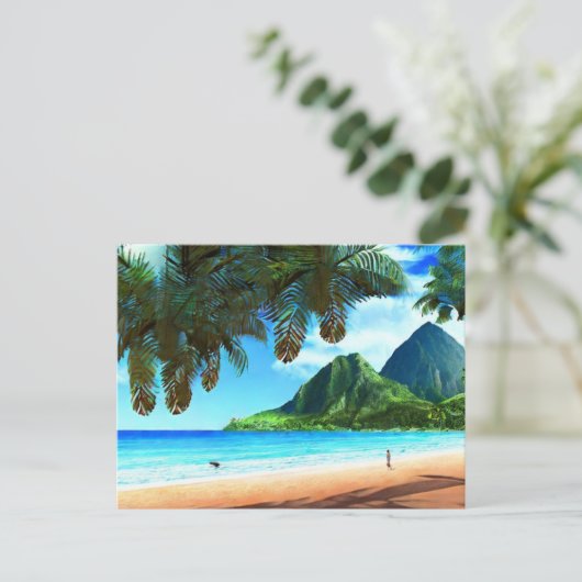 St. Lucia Die Pitons Postkarte (Stehend Vorderseite)