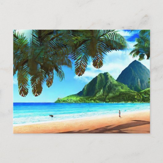 St. Lucia Die Pitons Postkarte (Vorderseite)