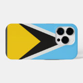 St. Lucia Flag iPhone Hülle (Rückseite (Horizontal))