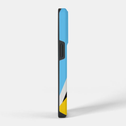 St. Lucia Flag iPhone Hülle (Rechte Seite)