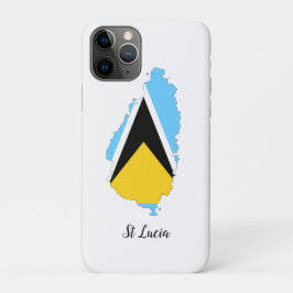 St Lucia Flag Karte Case-Mate iPhone Hülle