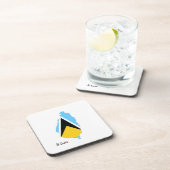 St Lucia Flag Karte Getränkeuntersetzer (Rechte Seite)