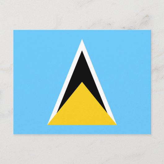 St. Lucia Flag Postkarte (Vorderseite)