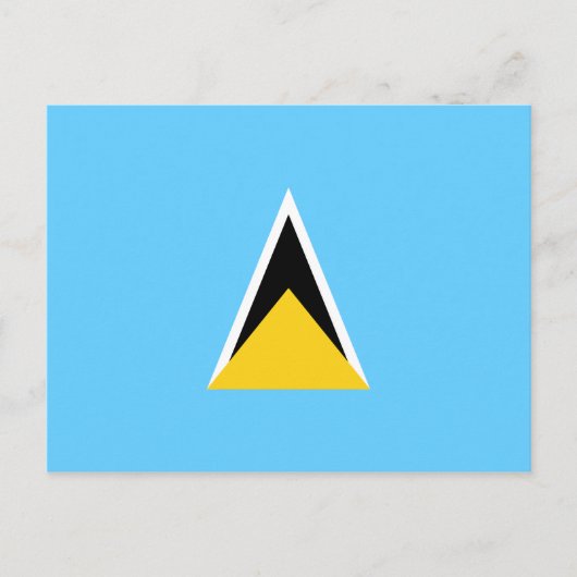 St. Lucia Flag Postkarte (Vorderseite)