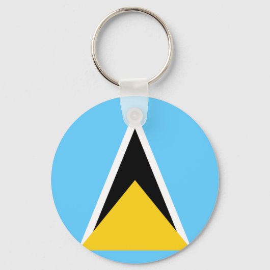 St. Lucia Flag Schlüsselanhänger (Vorderseite)