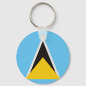 St. Lucia Flag Schlüsselanhänger (Vorderseite)